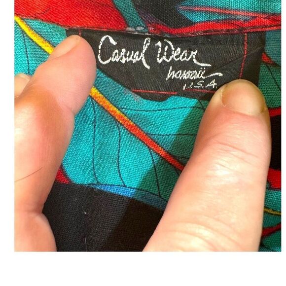 Casual Wear Hawaiian Shirt Parrot Tropical Flowers Macaw Orchid Floral Mens L - Picture 5 of 6